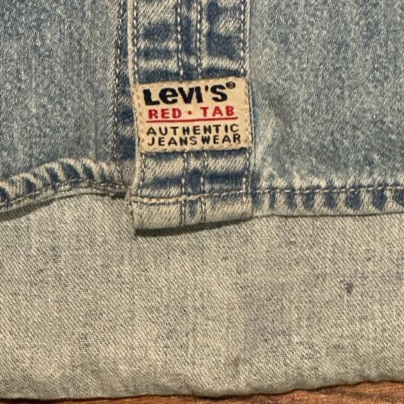 Levi's Light Blue Button Up Denim Long Sleeve Shirt Mens XL - Picture 5 of 8